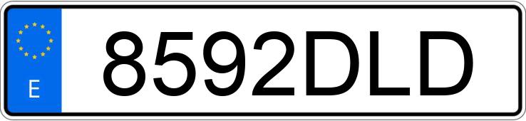 Numer rejestracyjny 8592DLD posiada RENAULT CLIO
