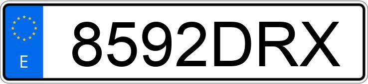 Numer rejestracyjny 8592DRX posiada CITROEN C2