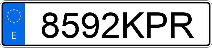 Numer rejestracyjny 8592KPR posiada AUDI A3