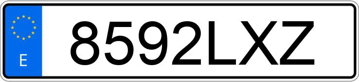 Numer rejestracyjny 8592LXZ posiada IRIZAR I6 13.35