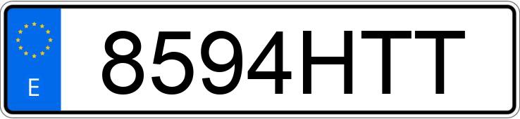 Numer rejestracyjny 8594HTT posiada FORD FOCUS