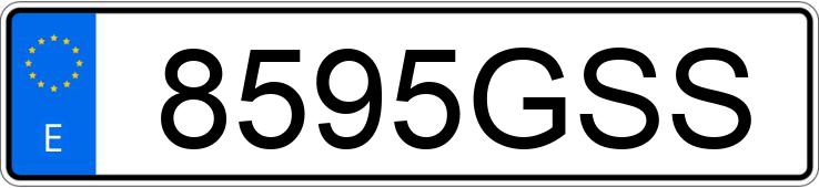 Numer rejestracyjny 8595GSS posiada SUBARU IMPREZA