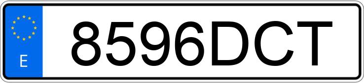 Il numero di registrazione 8596DCT ha OPEL ASTRA
