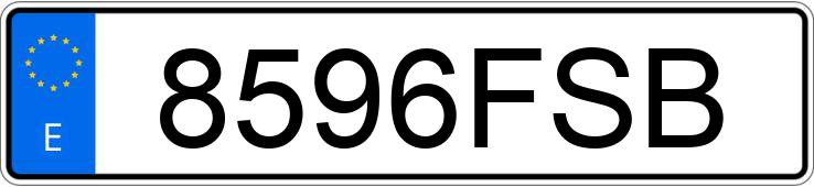 Numer rejestracyjny 8596FSB posiada FORD FIESTA
