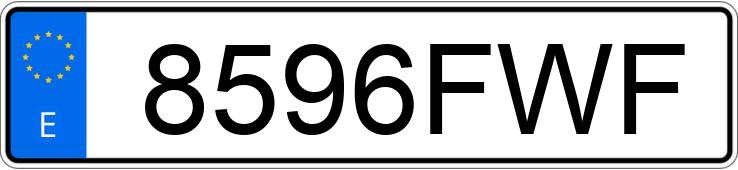 Numer rejestracyjny 8596FWF posiada BMW SERIE 3
