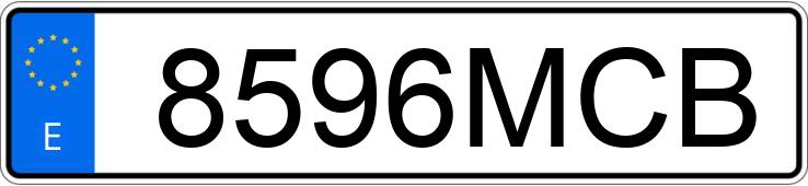 Numer rejestracyjny 8596MCB posiada RENAULT MEGANE COUPE