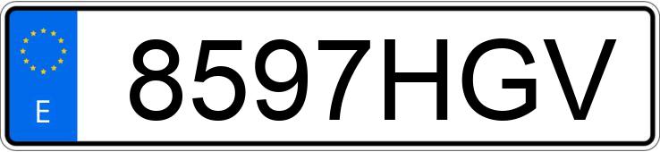 Numer rejestracyjny 8597HGV posiada RENAULT CLIO