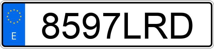 Numer rejestracyjny 8597LRD posiada MERCEDES GLB (247)