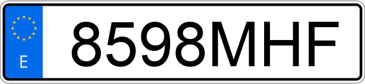 Numer rejestracyjny 8598MHF posiada OPEL MOVANO