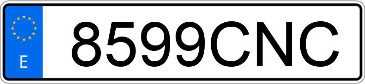 Numer rejestracyjny 8599CNC posiada SEAT IBIZA