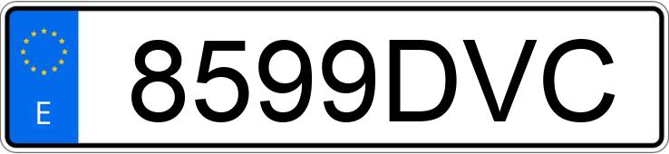 Numer rejestracyjny 8599DVC posiada AUDI A6