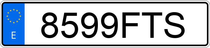 Numer rejestracyjny 8599FTS posiada MERCEDES C (203)