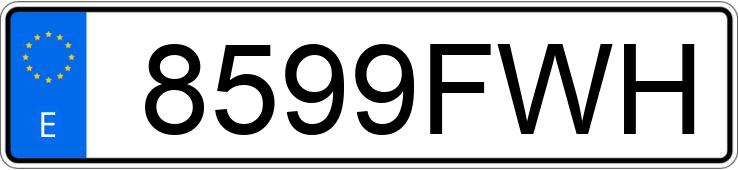 Numer rejestracyjny 8599FWH posiada AUDI TT