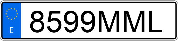 Numer rejestracyjny 8599MML posiada AUDI A1 SPORTBACK