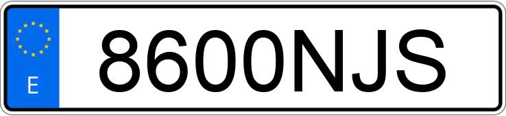 Numer rejestracyjny 8600NJS posiada AUDI R8