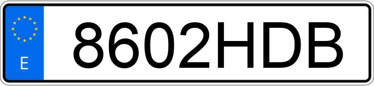 Numer rejestracyjny 8602HDB posiada RENAULT KANGOO MAXI