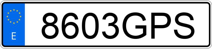 Numer rejestracyjny 8603GPS posiada OPEL CORSA