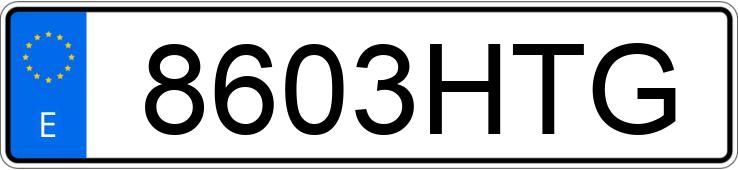 Numer rejestracyjny 8603HTG posiada PEUGEOT PARTNER
