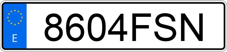 Numer rejestracyjny 8604FSN posiada SKYTEAM ST Numer rejestracyjny 8604FSN posiada SKYTEAM ST