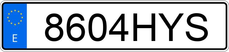 Numer rejestracyjny 8604HYS posiada ALFA ROMEO GIULIETTA