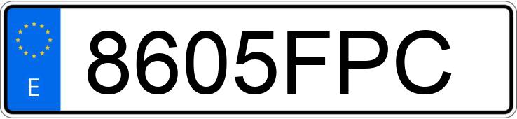 Numer rejestracyjny 8605FPC posiada ALFA ROMEO BRERA