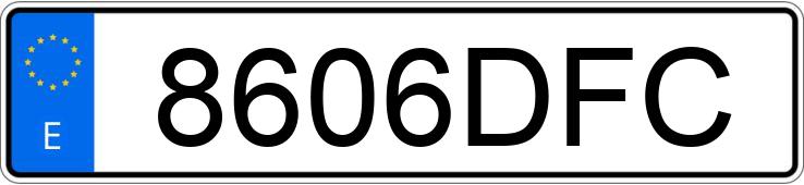 Numer rejestracyjny 8606DFC posiada RENAULT LAGUNA