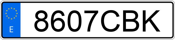 Numer rejestracyjny 8607CBK posiada PEUGEOT 206