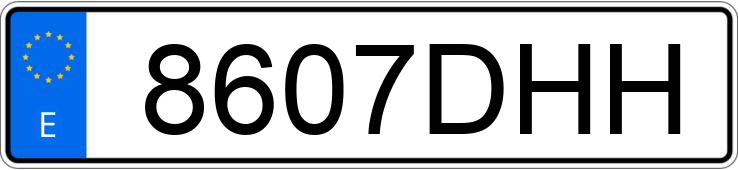 Numer rejestracyjny 8607DHH posiada AUDI A4