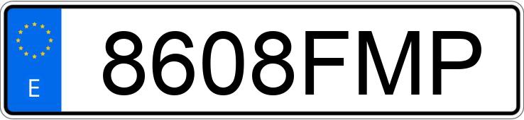 Numer rejestracyjny 8608FMP posiada SKODA FABIA