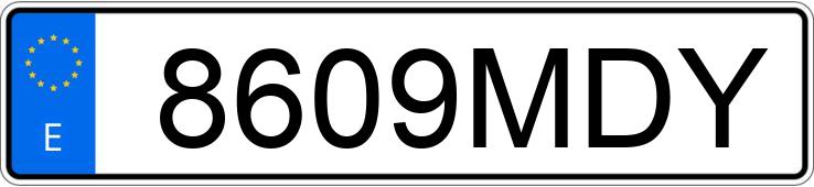 Numer rejestracyjny 8609MDY posiada DAF XF Numer rejestracyjny 8609MDY posiada DAF XF