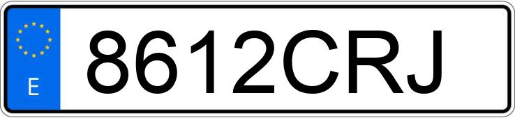 Numer rejestracyjny 8612CRJ posiada BMW SERIE 5