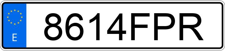 Numer rejestracyjny 8614FPR posiada BMW SERIE 3 E46 330CD