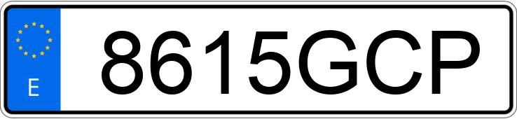 Numer rejestracyjny 8615GCP posiada AUDI A5