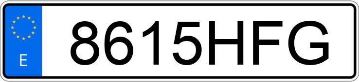 Numer rejestracyjny 8615HFG posiada SEAT IBIZA