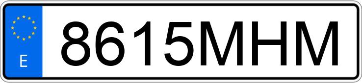 Numer rejestracyjny 8615MHM posiada VOLKSWAGEN GOLF Numer rejestracyjny 8615MHM posiada VOLKSWAGEN GOLF