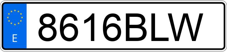 Numer rejestracyjny 8616BLW posiada TOYOTA COROLLA Numer rejestracyjny 8616BLW posiada TOYOTA COROLLA