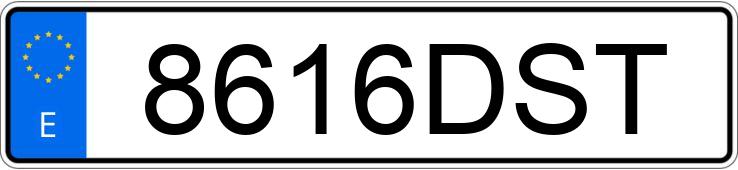 Numer rejestracyjny 8616DST posiada CITROEN C3