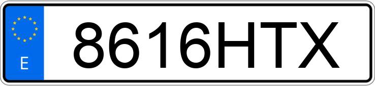 Numer rejestracyjny 8616HTX posiada CITROEN C3