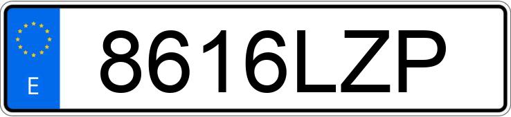 Numer rejestracyjny 8616LZP posiada SEAT ATECA