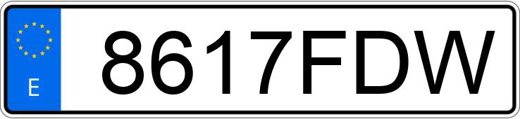 Numer rejestracyjny 8617FDW posiada SMART FORFOUR