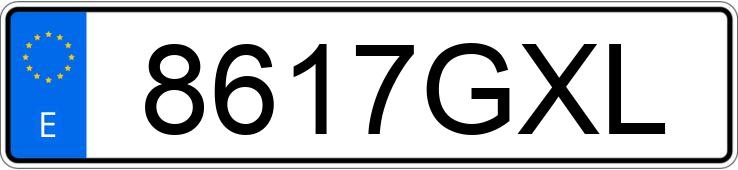 Numer rejestracyjny 8617GXL posiada BMW SERIE 1