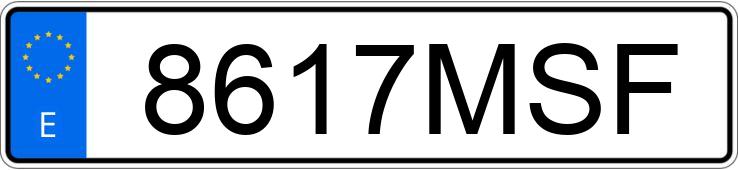 Numer rejestracyjny 8617MSF posiada HUSQVARNA SVARTPILEN