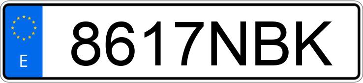 Numer rejestracyjny 8617NBK posiada FIAT 600 Numer rejestracyjny 8617NBK posiada FIAT 600