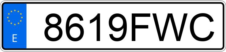 Numer rejestracyjny 8619FWC posiada CITROEN C4 GRAND PICASSO