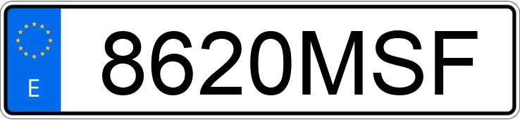 Numer rejestracyjny 8620MSF posiada CITROEN C3