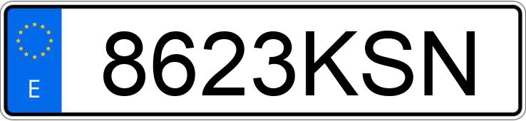 Numer rejestracyjny 8623KSN posiada DACIA DOKKER