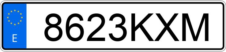 Numer rejestracyjny 8623KXM posiada PEUGEOT 208