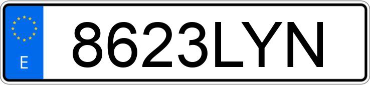 Numer rejestracyjny 8623LYN posiada FORD PUMA