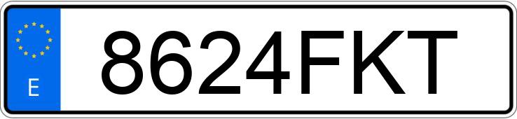 Numer rejestracyjny 8624FKT posiada BMW SERIE 3