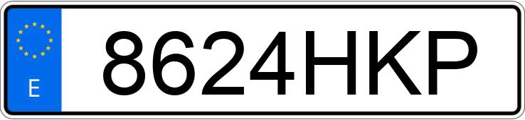 Numer rejestracyjny 8624HKP posiada AUDI A3 SPORTBACK